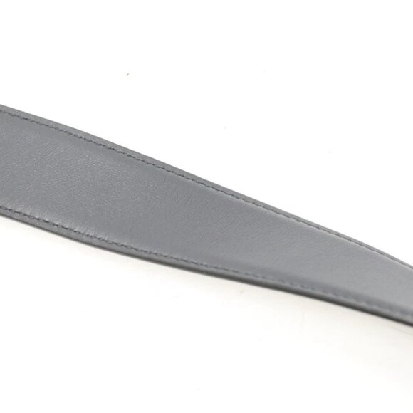 Salvatore Ferragamo Reversible Leather Gancini Belt 42" - White/Grey - Picture 2 of 12